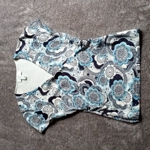 LOFT petites floral wrap top